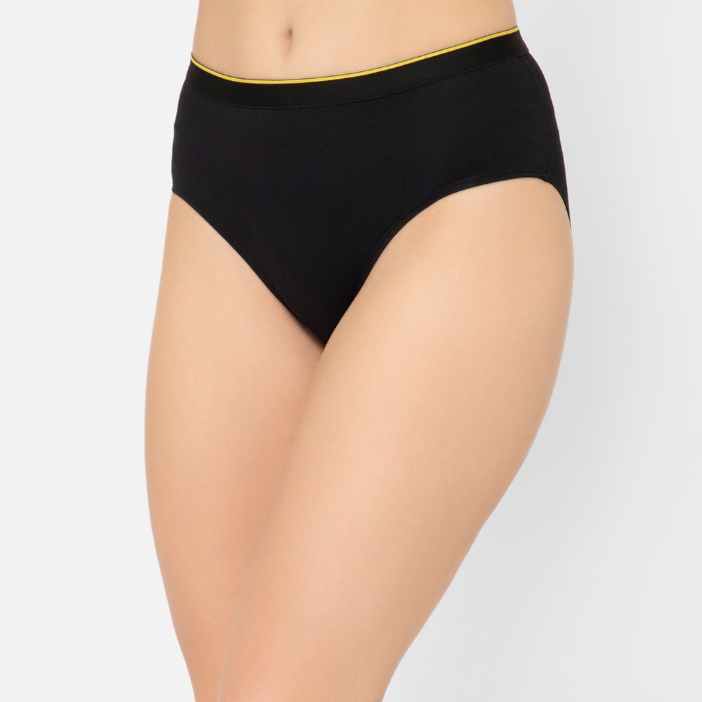 Bummer Women's Solid Micro Modal Hipsters Panties | Soft & Breathable Underwear - Nox