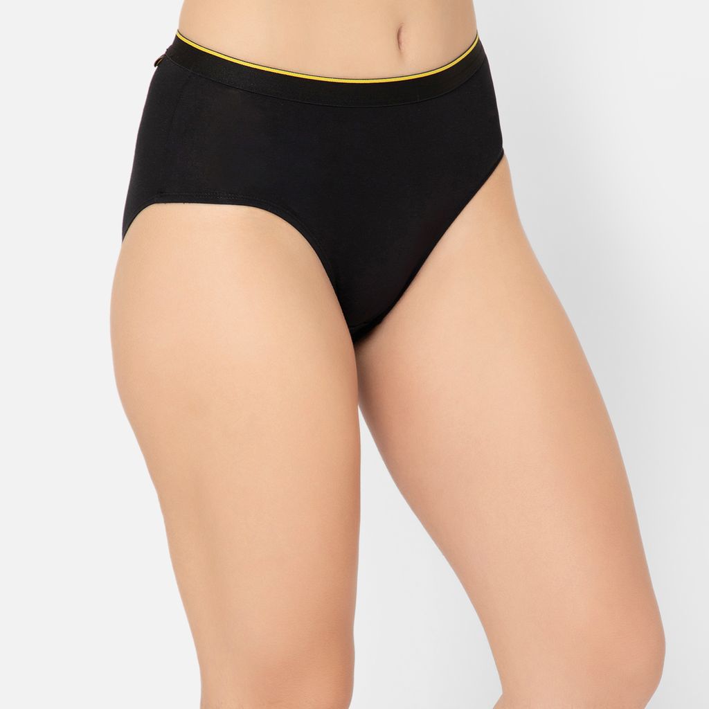 Bummer Women's Solid Micro Modal Hipsters Panties | Soft & Breathable Underwear - Nox