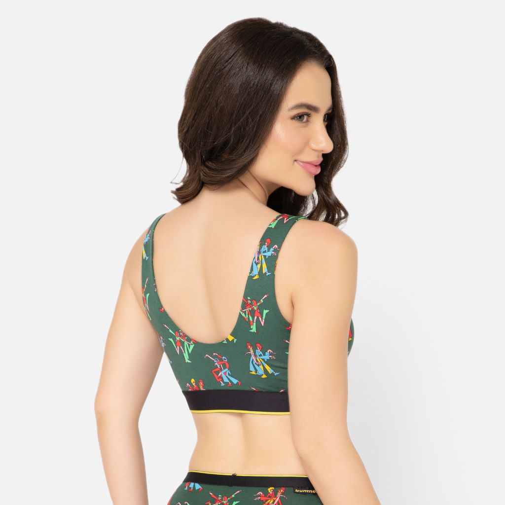 Bummer Women's Proactive Wireless Non Padded Sports Bra | Micro Modal Anti Bacterial & Full Coverage - Disco82