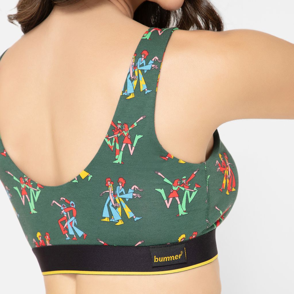 Bummer Women's Proactive Wireless Non Padded Sports Bra | Micro Modal Anti Bacterial & Full Coverage - Disco82