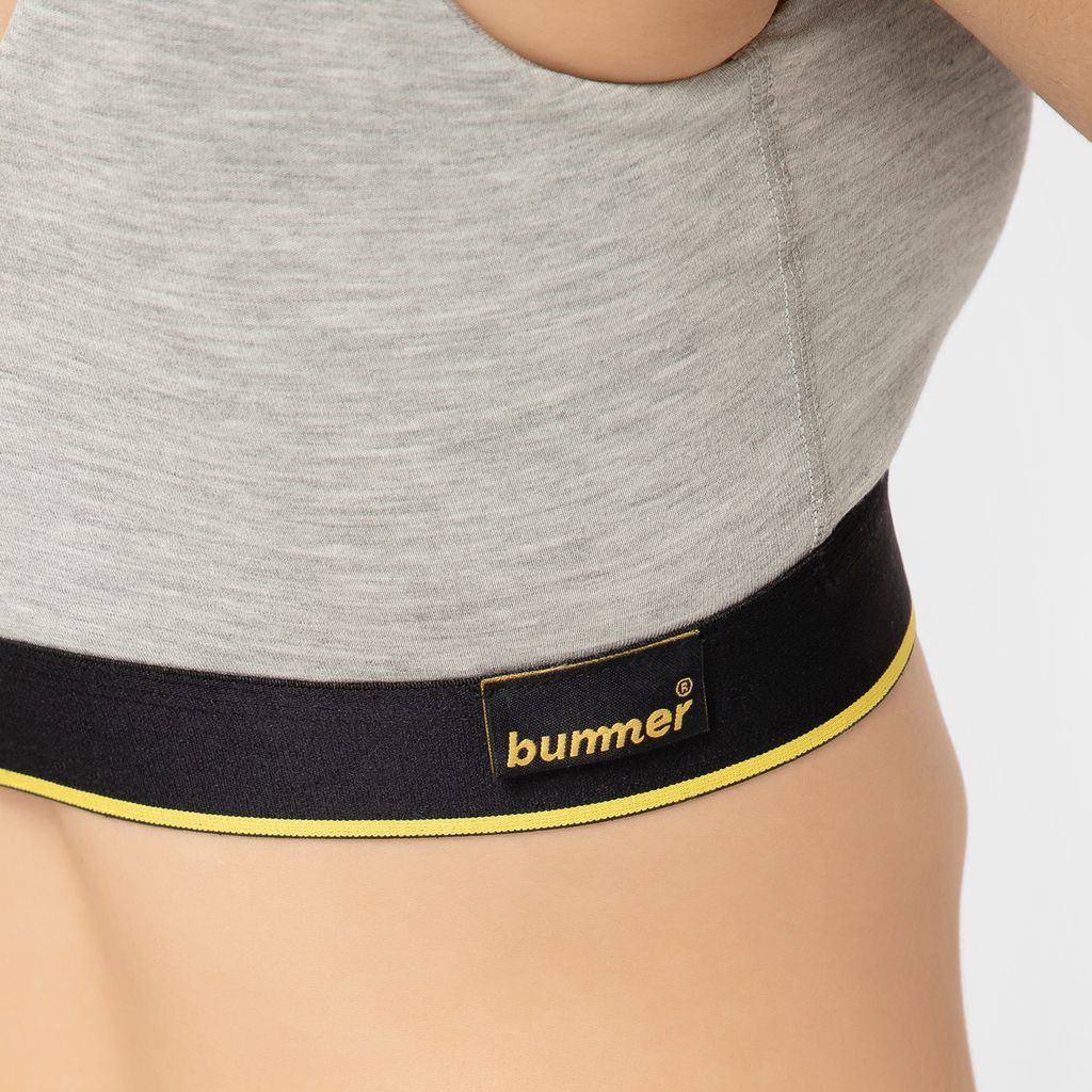 Bummer Women's Proactive Wireless Non Padded Sports Bra | Micro Modal Anti Bacterial & Full Coverage - Grey Melange