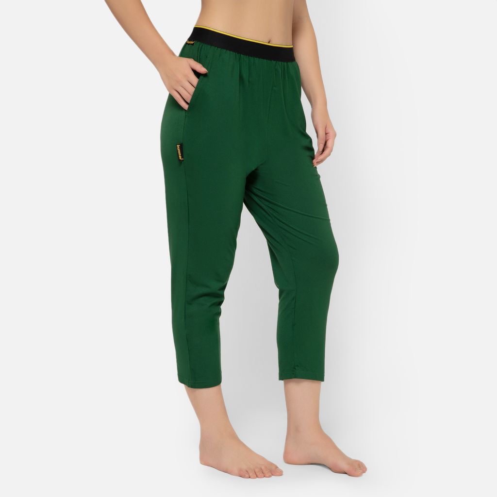 Bummer Women's Relaxed Fit Micro Modal Lounge Pyjama Pants | Stretchy & Soft Waistband - Palms