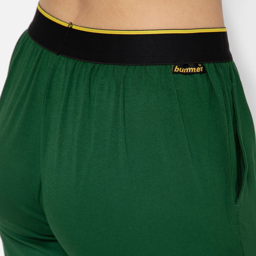 Bummer Women's Relaxed Fit Micro Modal Lounge Pyjama Pants | Stretchy & Soft Waistband - Palms