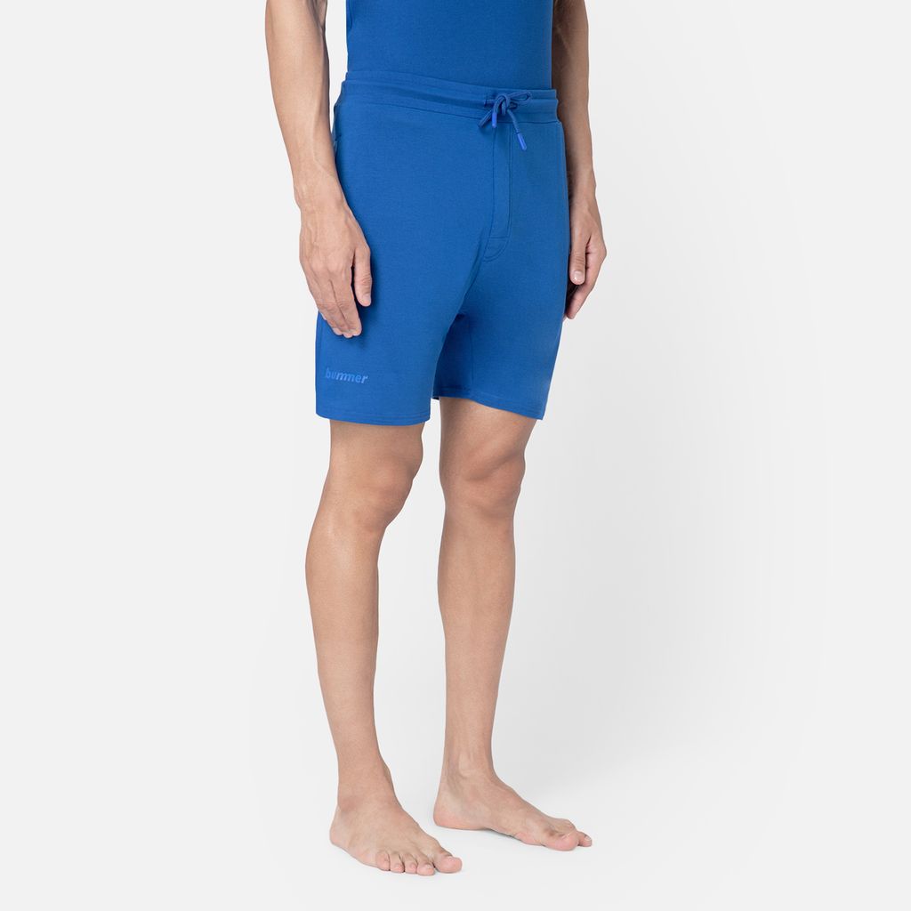 Bummer Men's Solid Micro Modal Shorts | Regular Fit Casual Lounge Shorts with Side Pocket - Skyfall