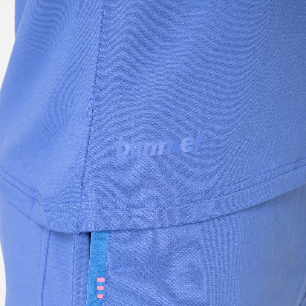 Bummer Men's Solid Relaxed Fit Micro Modal Half Sleeve T-Shirt - Azure