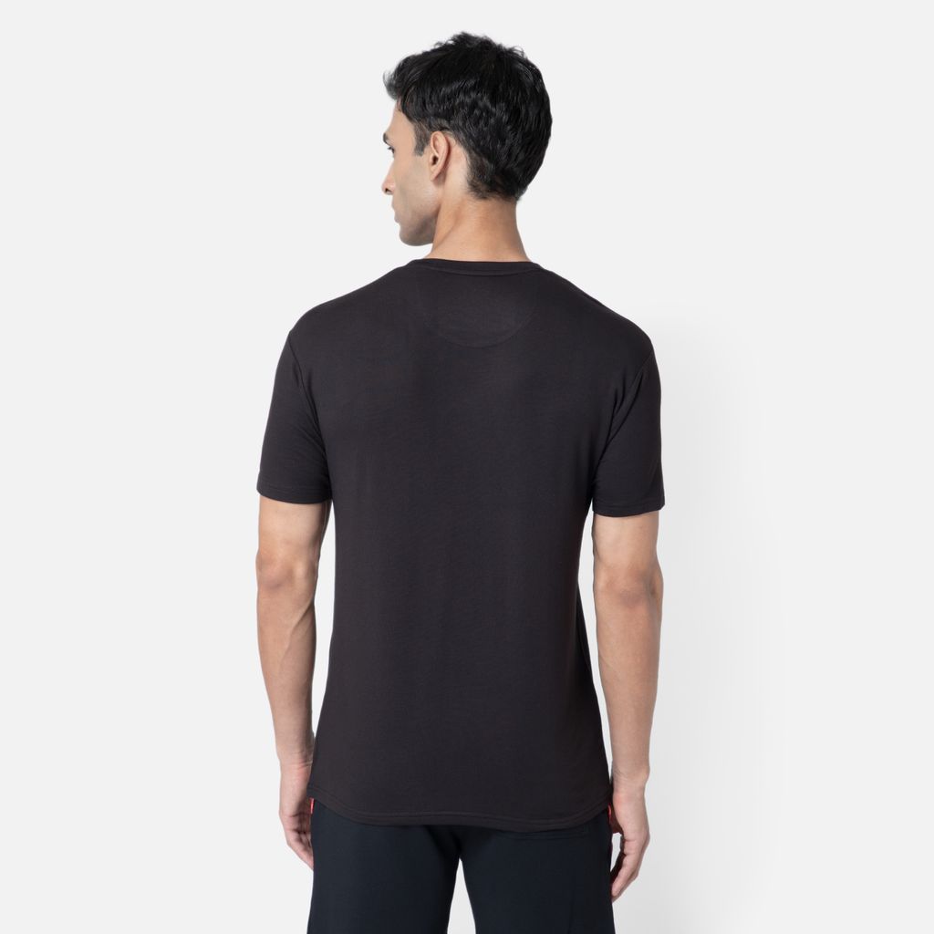 Bummer Men's Solid Relaxed Fit Micro Modal Half Sleeve T-Shirt - Afterhours