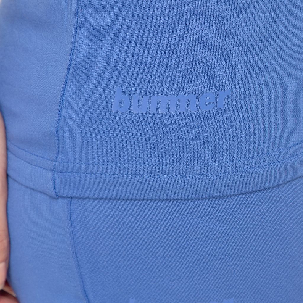 Bummer Women's Round Neck Solid Lounge T-Shirts | Relaxed Fit,Terry Modal & Half-Sleeve Tshirt - Azure