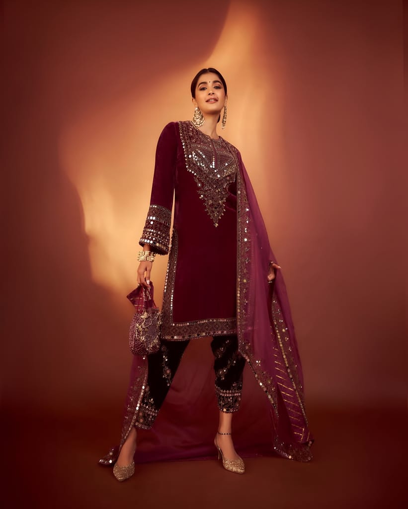 Velvet Bollywood Ready to wear indian salwar kameez Dupatta for women designer pakistani dresses Festival 3 piece