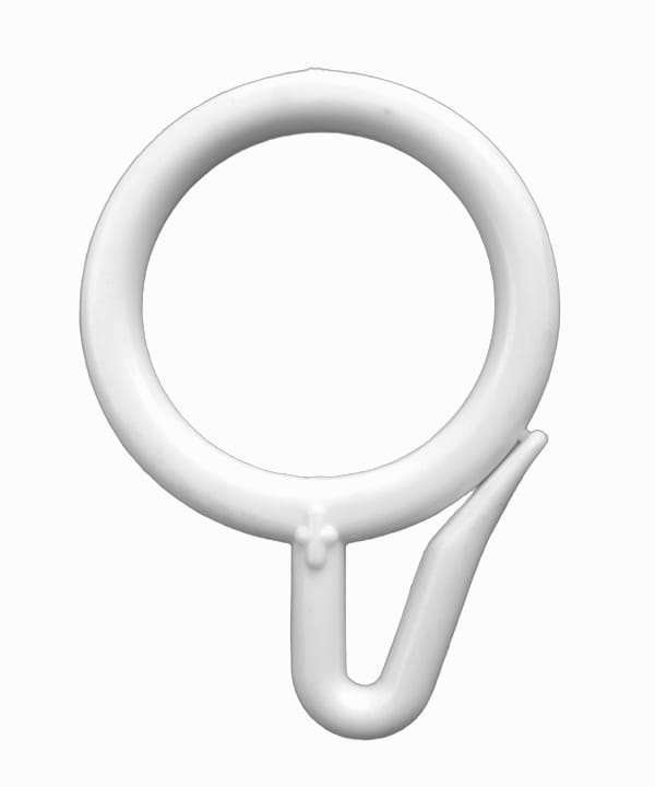 White PVC Curtain Ring (Pack of 50)
