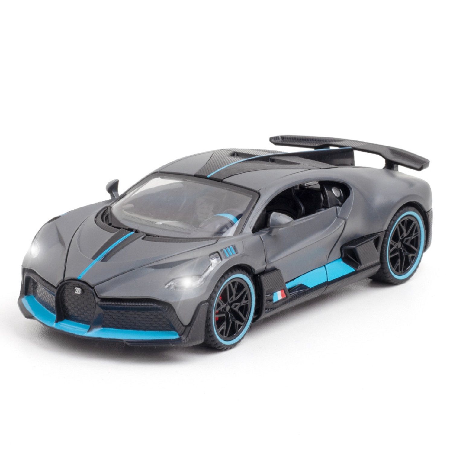 KTRS ENTERPRISE 1:32 Alloy Metal Pull Back Die-cast Car Model Car Pull Back car Super car with Openable Doors with Sound and Light Doors & Light Music Boys Toys  Kids (Bugttai DIVO)