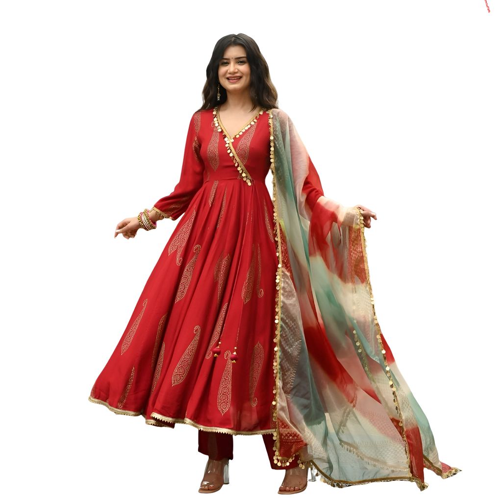 Anarkali Suit Set Ready to wear indian salwar kameez Dupatta for women designer pakistani dresses Festival 3 piece