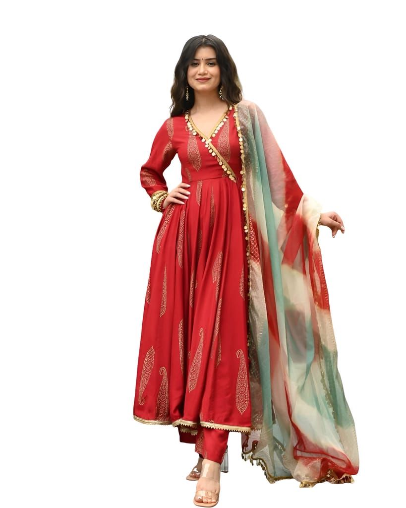 Anarkali Suit Set Ready to wear indian salwar kameez Dupatta for women designer pakistani dresses Festival 3 piece