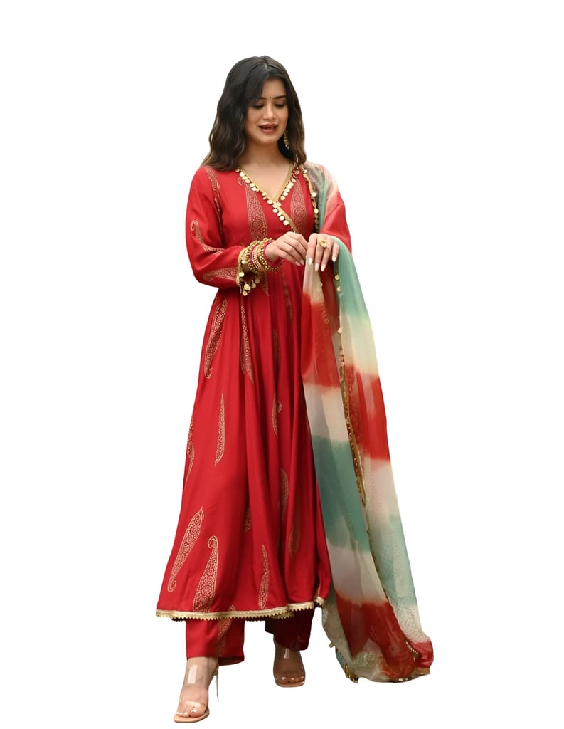 Anarkali Suit Set Ready to wear indian salwar kameez Dupatta for women designer pakistani dresses Festival 3 piece