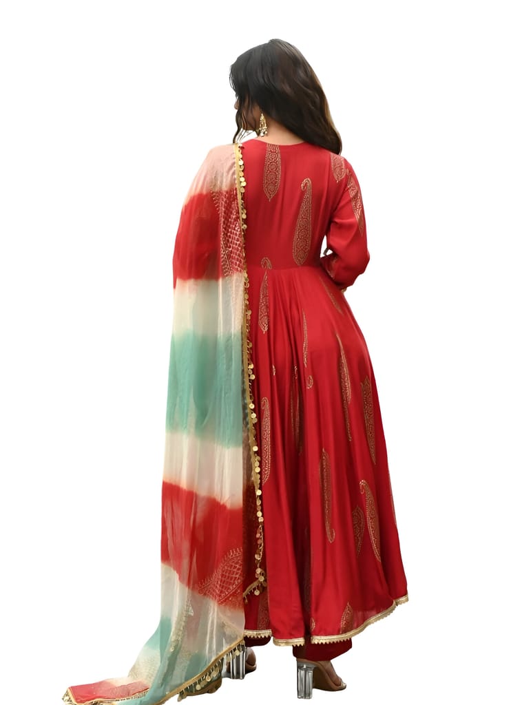 Anarkali Suit Set Ready to wear indian salwar kameez Dupatta for women designer pakistani dresses Festival 3 piece