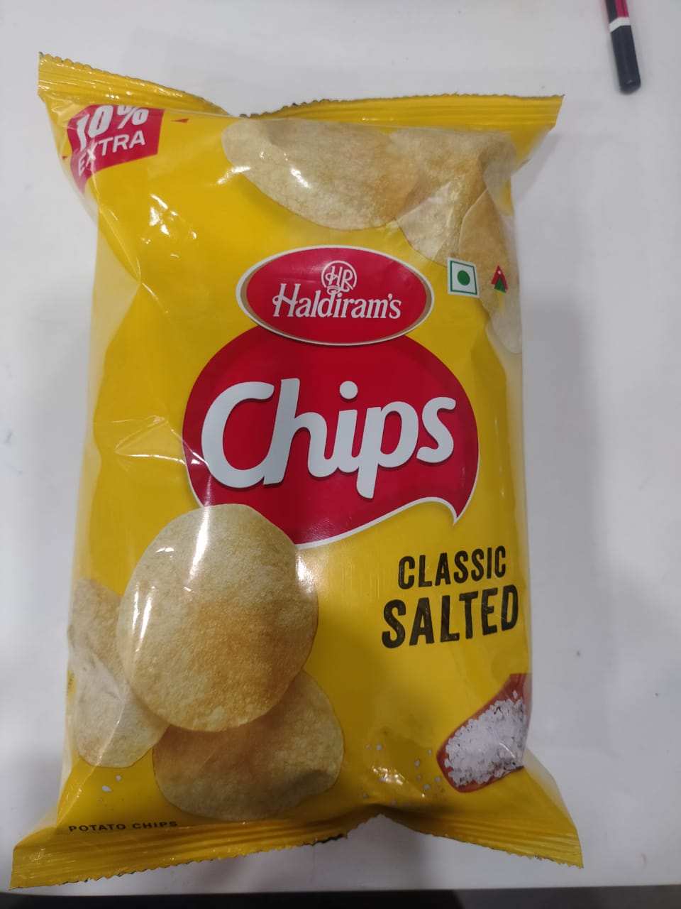 HALDIRAM CLASSIC SALTED POTATO CHIPS - 10% Extra