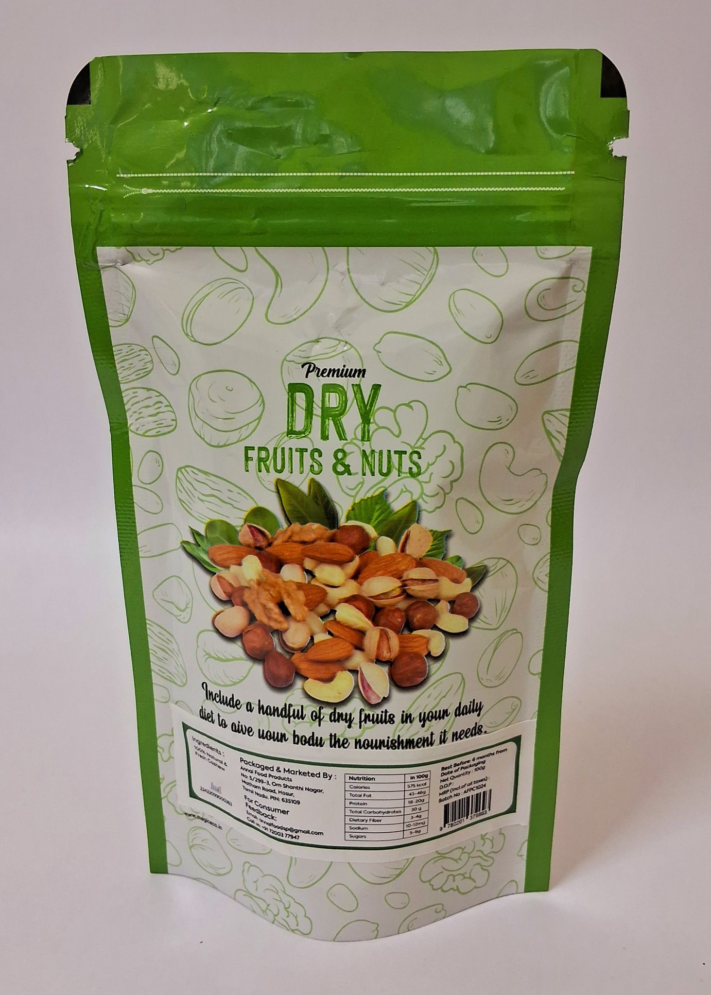 Annai Food High Nutritional Value Cashew Nuts - 100 g