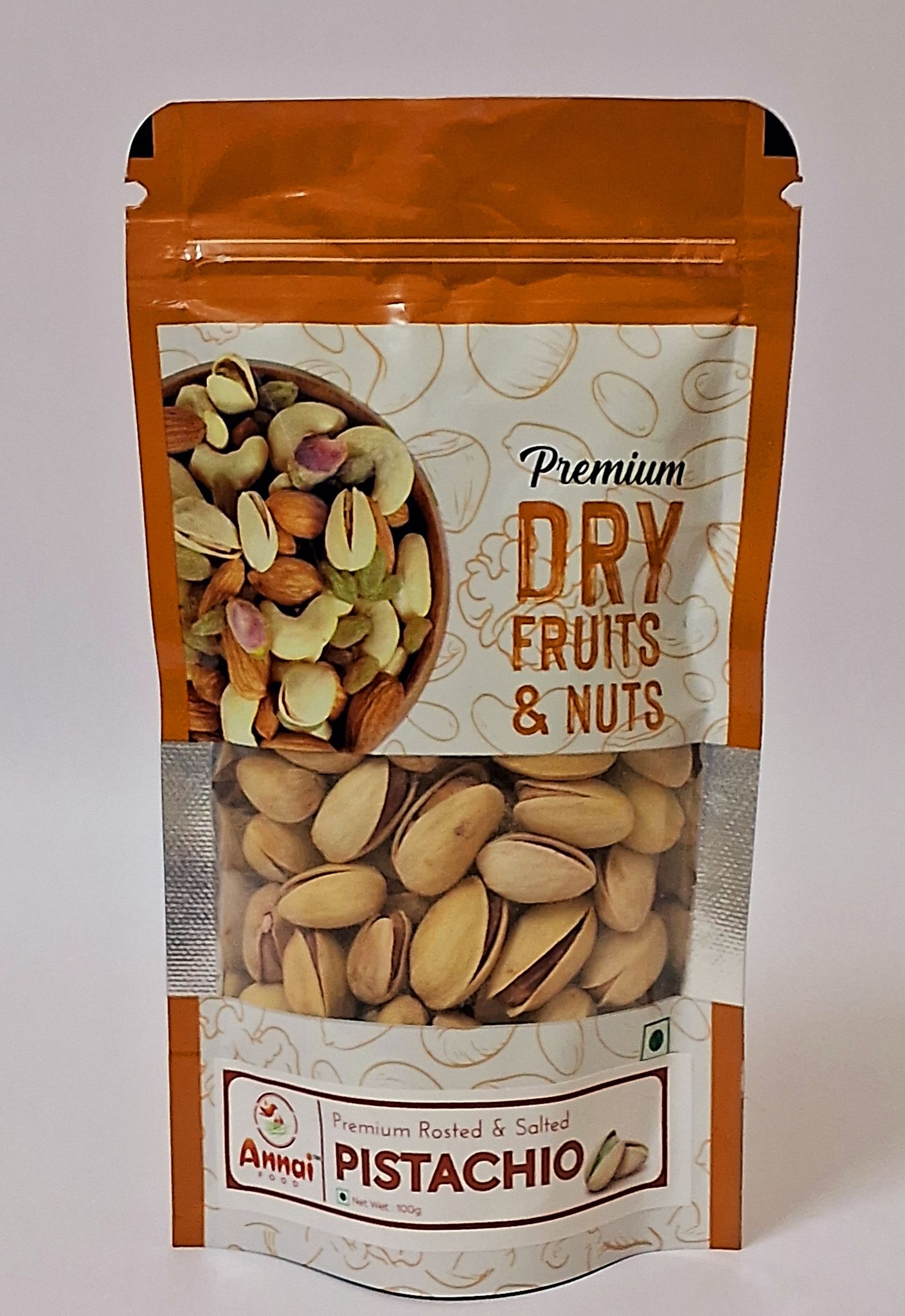 "Roasted & Salted Pistachio Nuts - 100g"