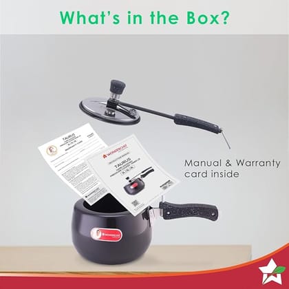 Wonderchef Taurus Hard Anodized Inner Lid Pressure Cooker 3 liters