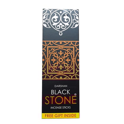 DARSHAN INCENSE BLACK STONE INCENSE 180G (PACK OF 3)