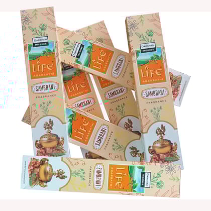 DARSHAN INCENSE - SAMBRANI INCENSE STICKS (PACK OF 4)
