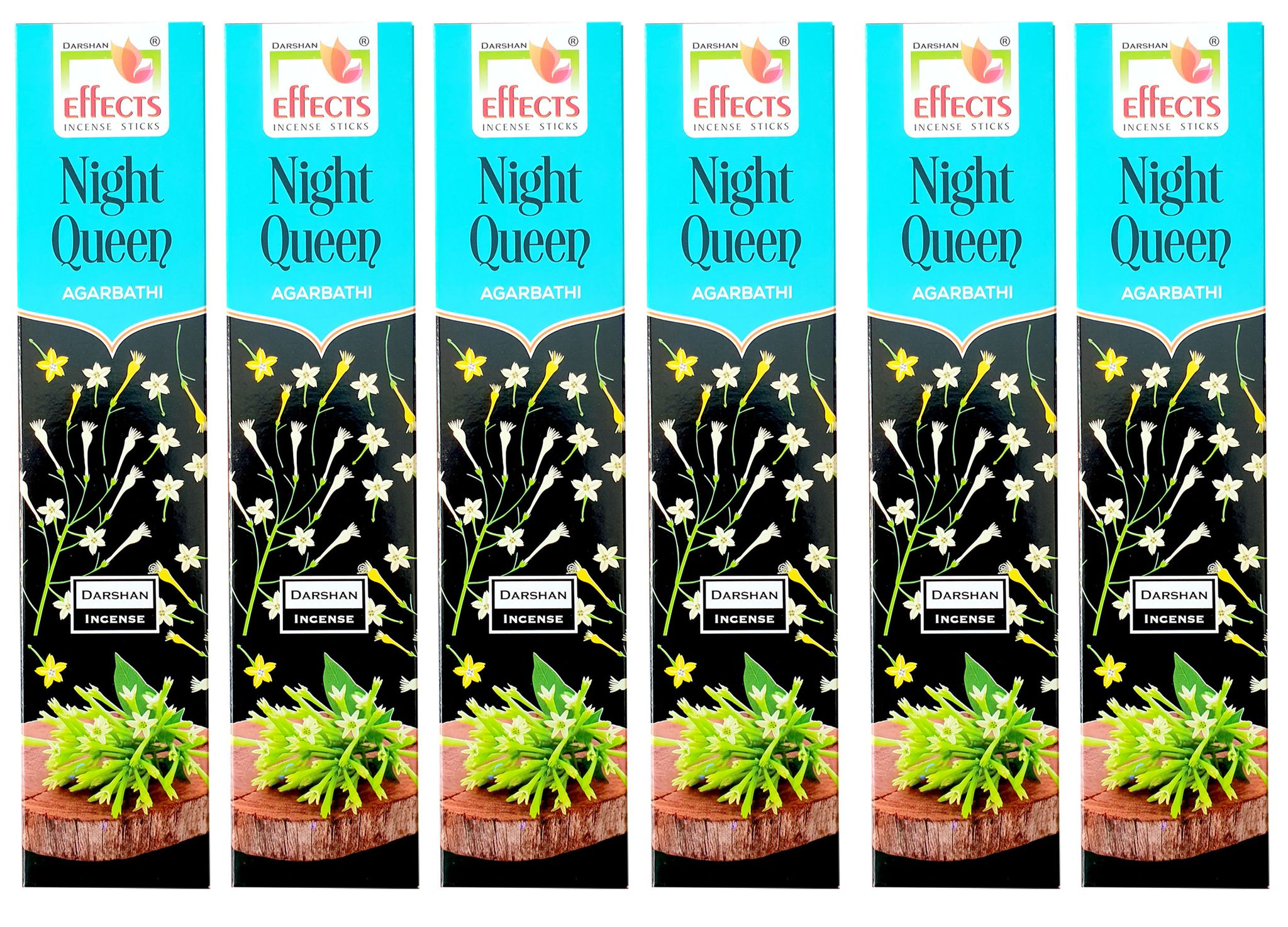 DARSHAN INCENSE NIGHT QUEEN INCENSE  125G Pack of 6