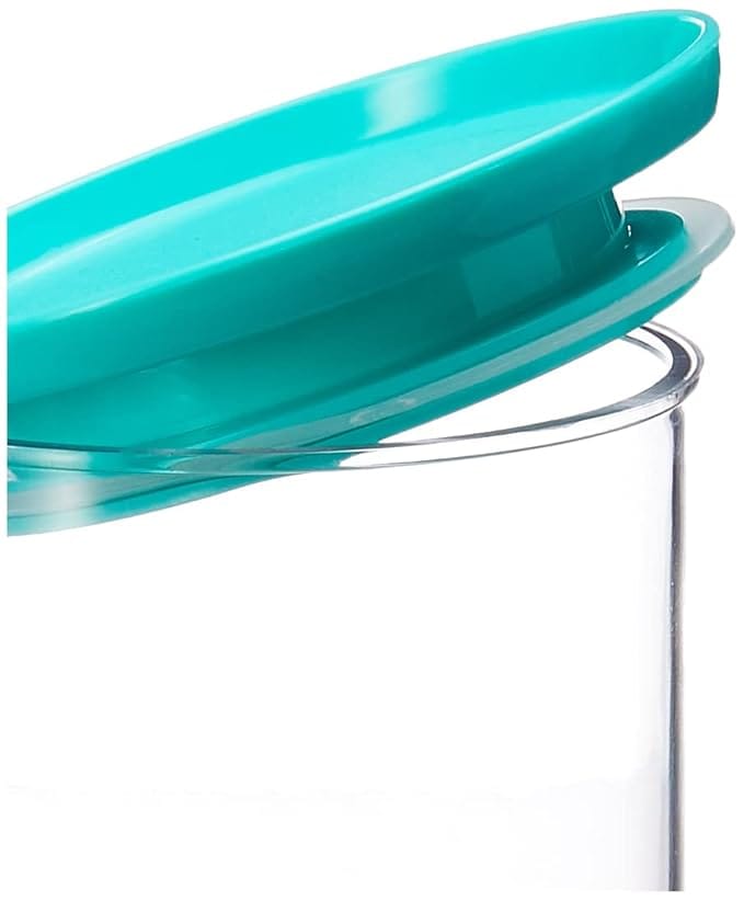 2-Piece Glass Food Storage Jar with Airtight Lid for Kitchen Pantry Organization and Storage - 1500ml Each