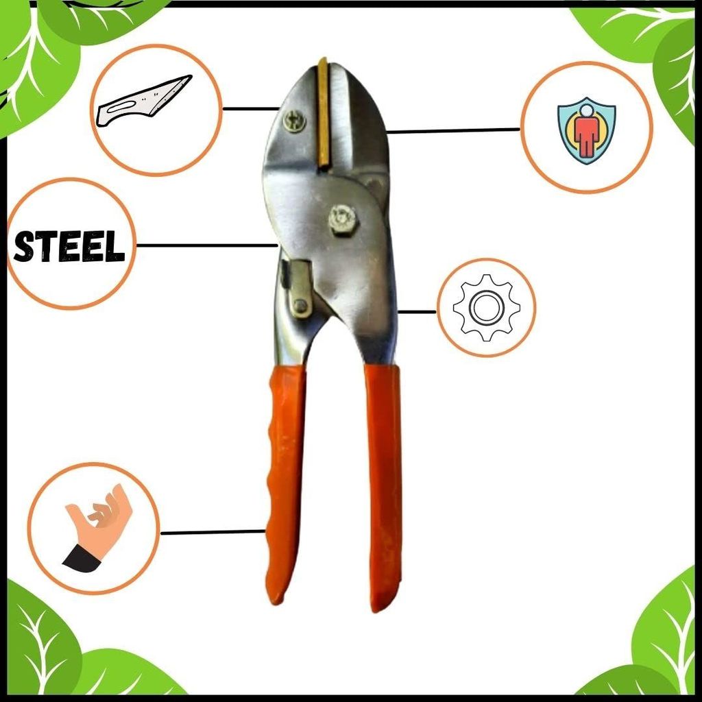 GardenBliss 8 Inch Heavy Duty Plant Cutter For Home Garden Scissors, Plant Branch Cutter For Tree, Pruner Cutter Heavy Duty, Garden Tools For Home Gardening Scissors, Prunning Branch Cutter For Garden