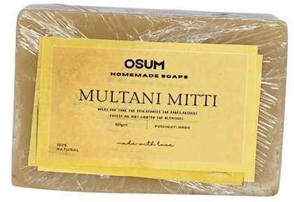OSUM HERBAL HOMEMADE SOAPS-Multani mitti Soap 100Gms