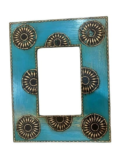 Seju Industires Rajasthani Traditional Hand Made Wooden Wall Hanging Photo Frame for Living Room, Home,Hotel set of 1