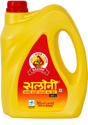 Saloni Kachi Ghani Pure Mustard Oil 2L Jar