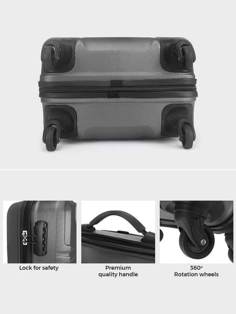 Urban Tribe ATLROZ Hardsided Suitcase Trolley 20" (Grey)