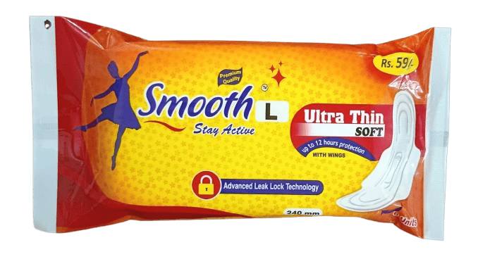 Smooth Ultra Thin Stay - Active Soft Ultra Thin - Pack of 6