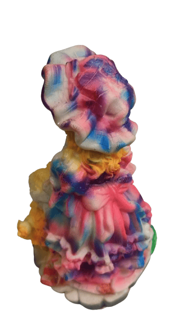 Nandi Gold Handicraft Colorful Little Barbie Girl Figurine with Small Puppy