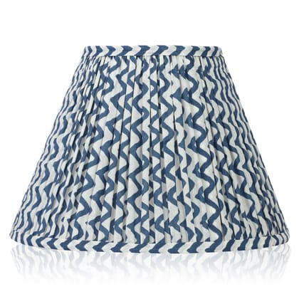 30Cm Empire Premium Softback Lampshade In Blueberry Ripple By Lampenschirm India, House Of Lampshades