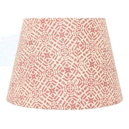 40Cm Straight Empire Premium Hardback Lamp Shade In Block Printed Paper By Lampenschirm India