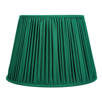 40Cm Straight Empire Premium Softback Lampshade In Green Silk By Lampenschirm India
