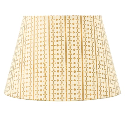 30Cm Straight Empire Premium Hardback Lamp Shade In Block Printed Paper By Lampenschirm India