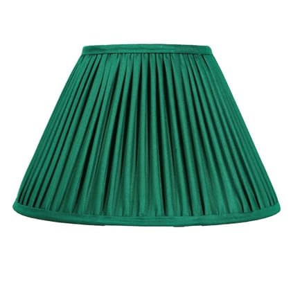 30Cm Empire Premium Softback Lampshade In Green Silk By Lampenschirm India, House Of Lampshades