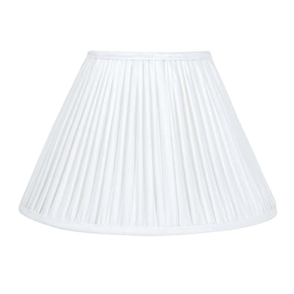 30Cm Empire Premium Softback Lampshade In White Silk By Lampenschirm India, House Of Lampshades