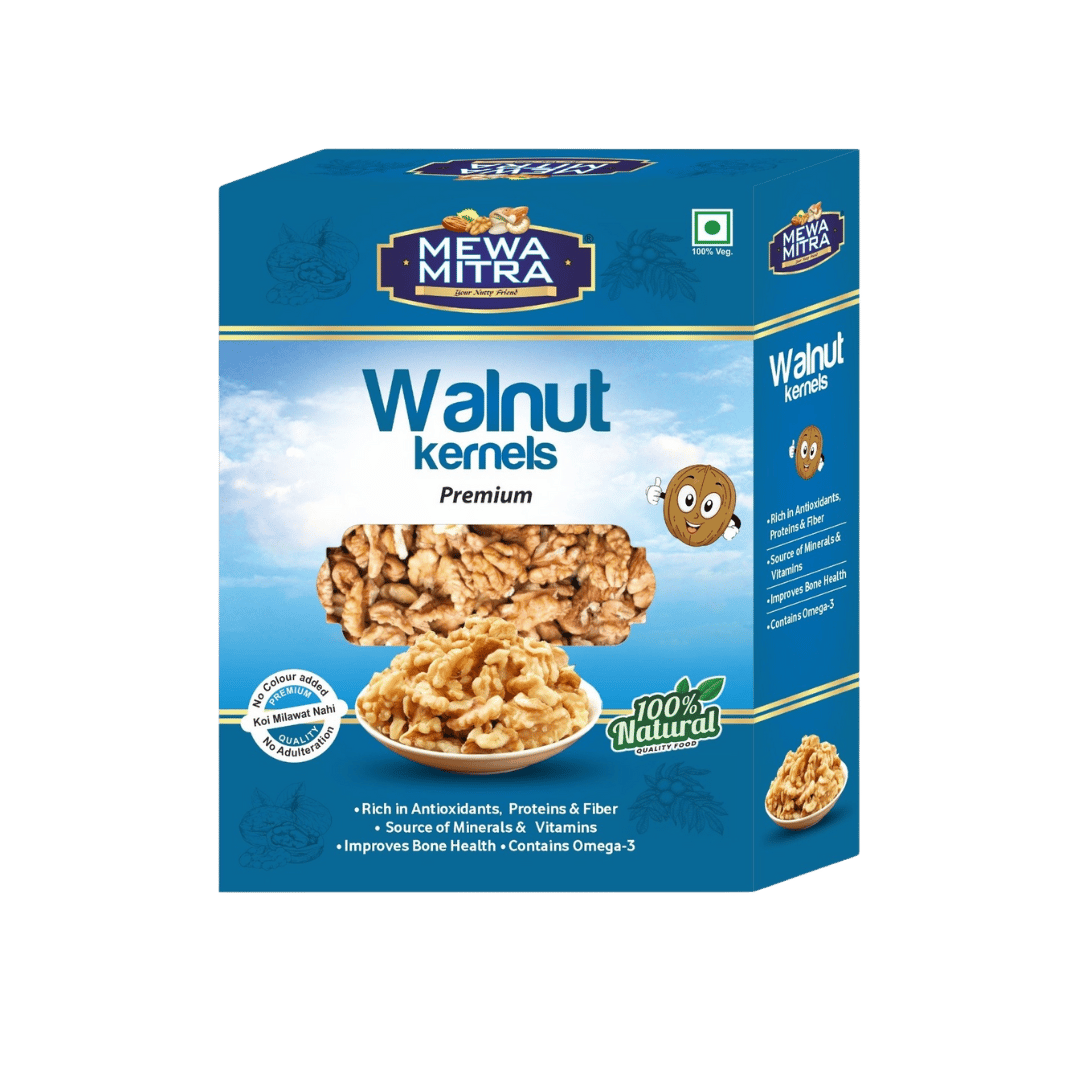 Mewa Mitra Premium Walnut Kernels (Without Shell) – Light Golden Akhrot Giri 250Gm | Crunchy & Healthy Dry Fruit