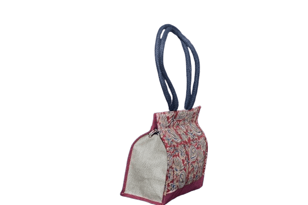 Gogu Kiranalu Kalamkari Jute Hand Bag