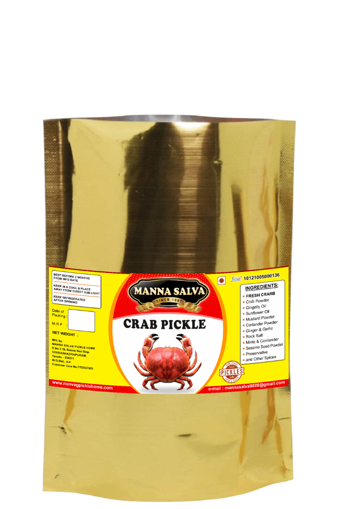 Manna Salva Pickles- Crab Pickle - Non-Veg Pickle