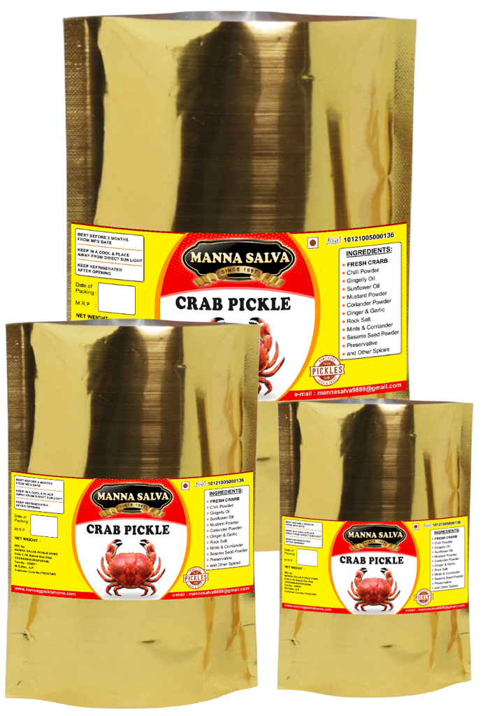 Manna Salva Pickles- Crab Pickle - Non-Veg Pickle