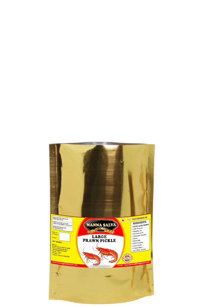 Manna Salva Pickles - Large Prawn Pickle Non - Veg Pickle