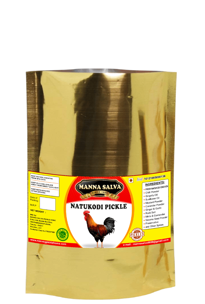 Manna Salva Pickles- Natukodi Pickle - Non-Veg Pickle