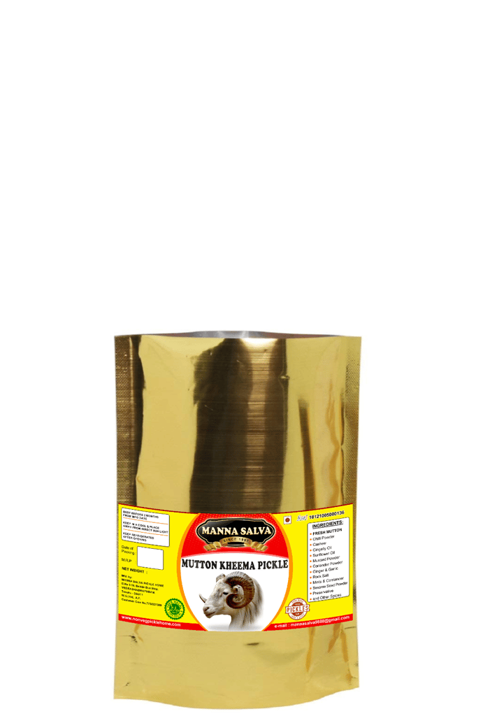 Manna Salva Pickles- Mutton Keema Pickle - Non-Veg Pickle.