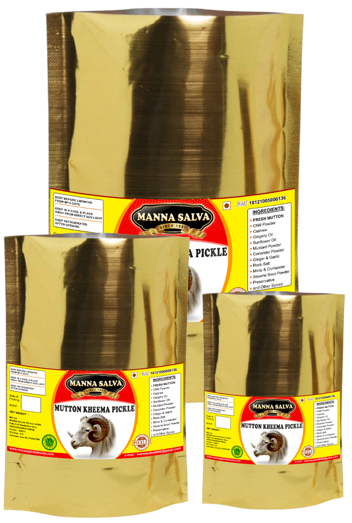 Manna Salva Pickles- Mutton Keema Pickle - Non-Veg Pickle.