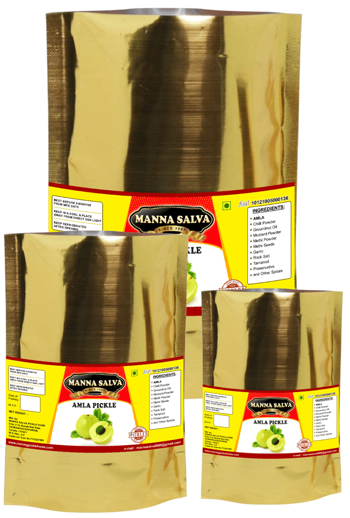 Manna Salva Pickles- Amla Pickle - Veg Pickle