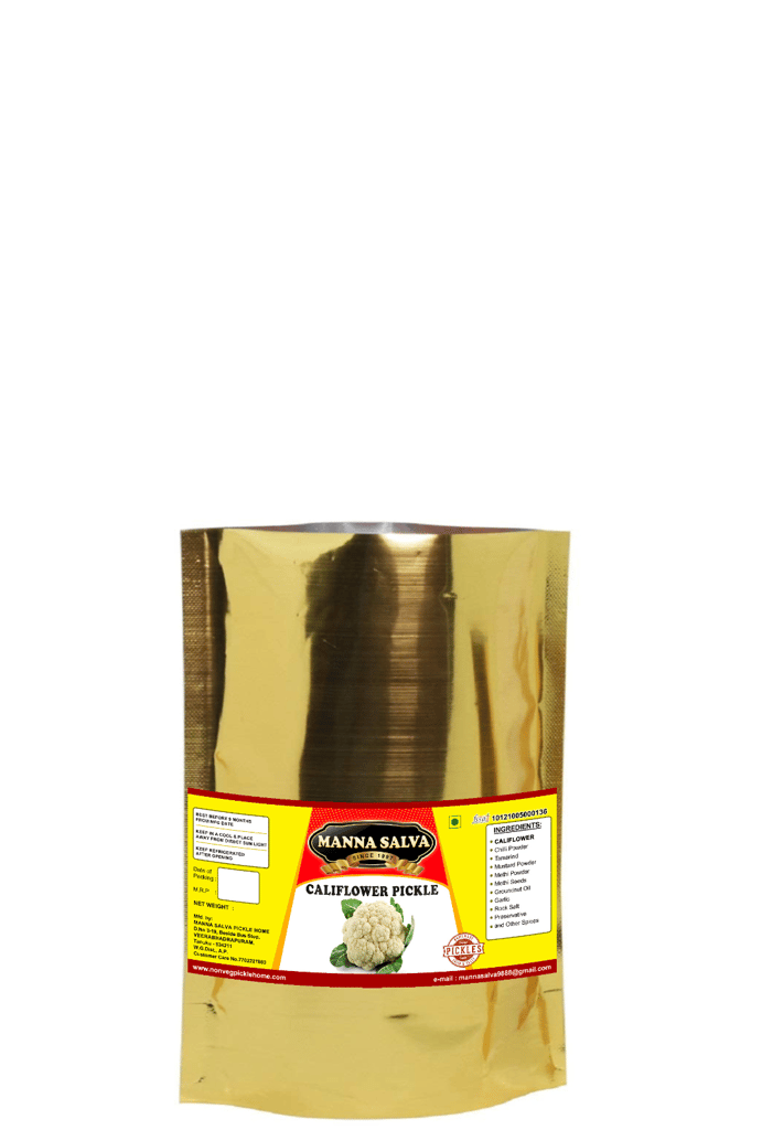 Manna Salva Pickles - Cauliflower Pickle - Veg Pickle