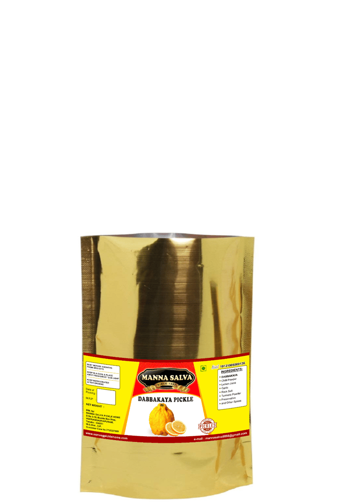Manna Salva Pickles - Dabbakaya pickle - Veg Pickle